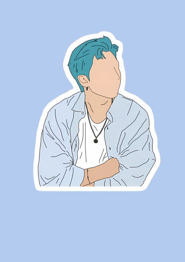 BTS RM Aesthetic Sticker - Image 2