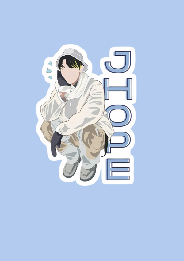 BTS J-Hope Chill Sticker - Image 2