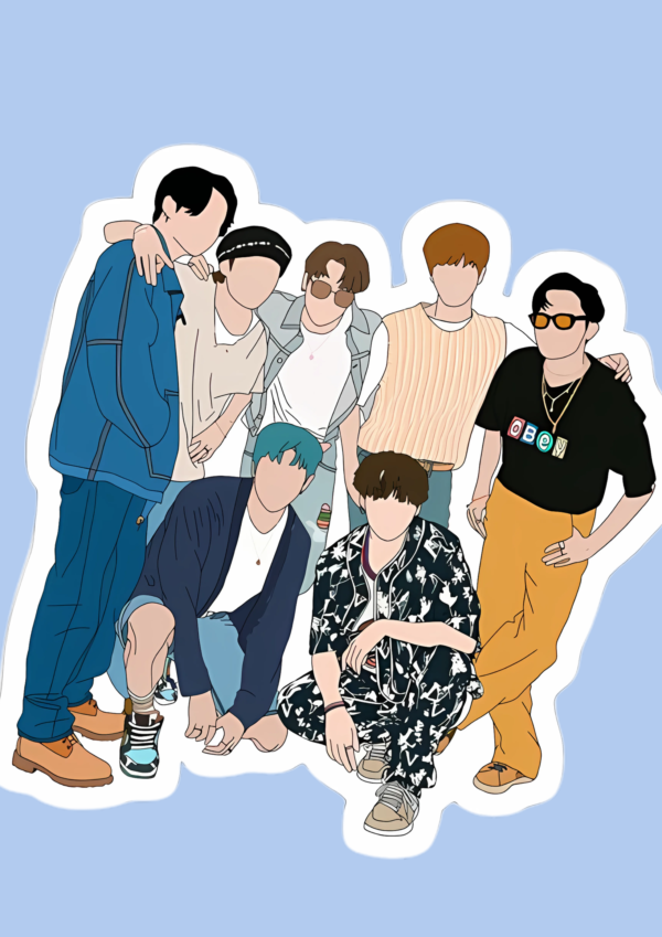 BTS Group Sticker - Image 2