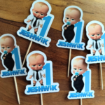 Boss Baby Theme Customized Cup Cake Toppers- Set Of 6