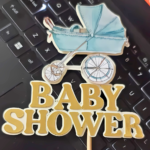 Personalized Baby Shower Cake Topper