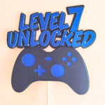 Game On Cake Topper – Custom Name & Age Gaming Theme