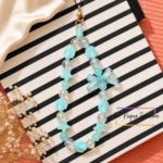 Mint Shell Bow Chain Charm – Beachy Star Phone Strap