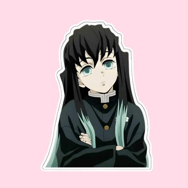 Muichiro Tokito Sticker from Demon Slayer anime waterproof vinyl decal