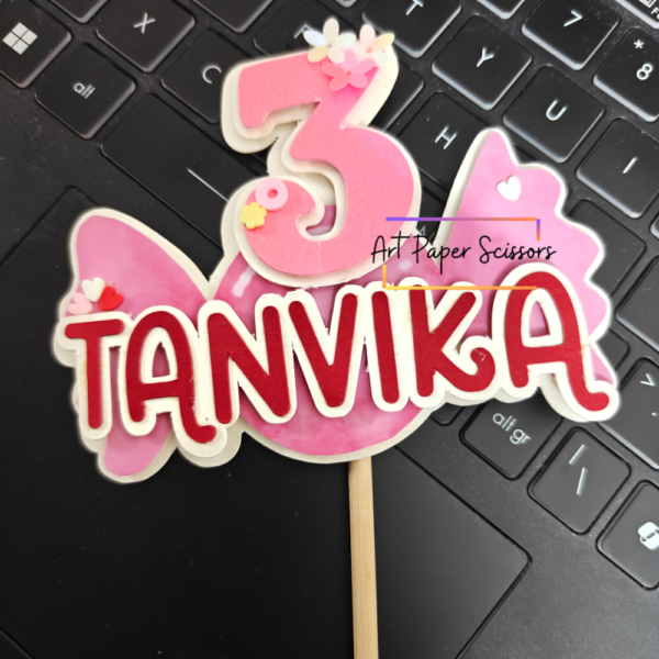 Personalized Candy Theme Birthday Cake Topper