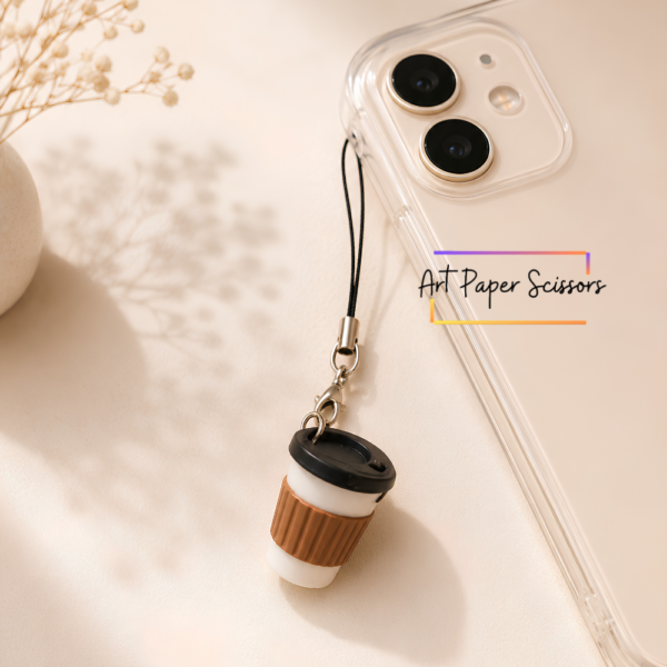 Coffee Cup Mobile Charm