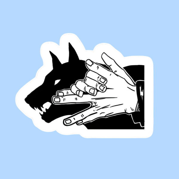 Megumi Fushiguro Divine Dog Hand Sign Waterproof Vinyl Sticker for Laptop Phone Water Bottle and Anime Collection