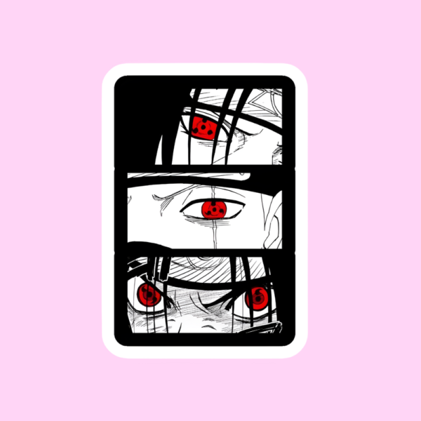 Sharingan eyes sticker Naruto anime red eye waterproof vinyl sticker